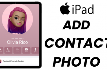 How To Add Contact Photo On iPad