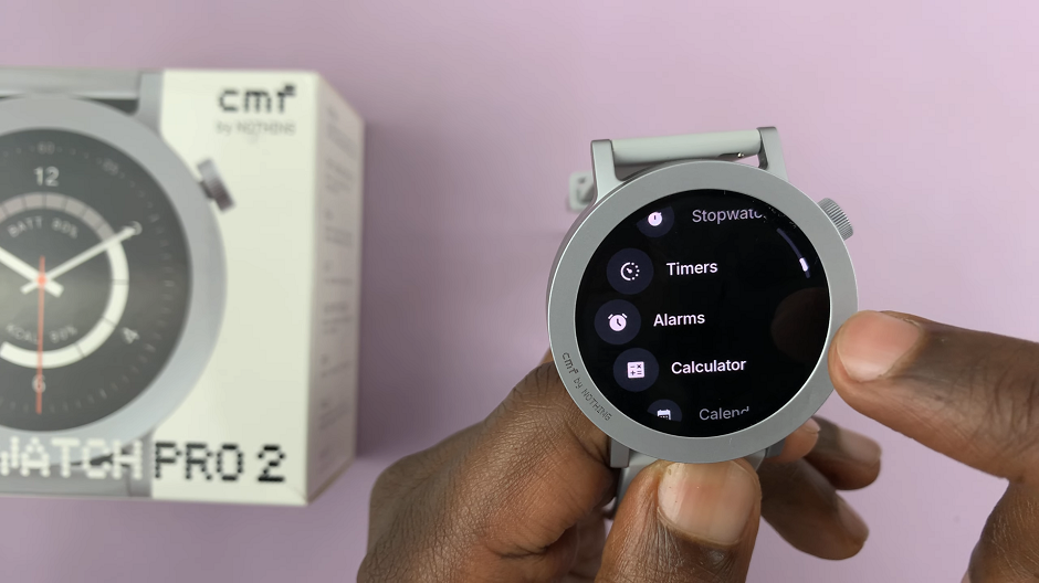 Alarms App On CMF By Nothing Watch Pro 2