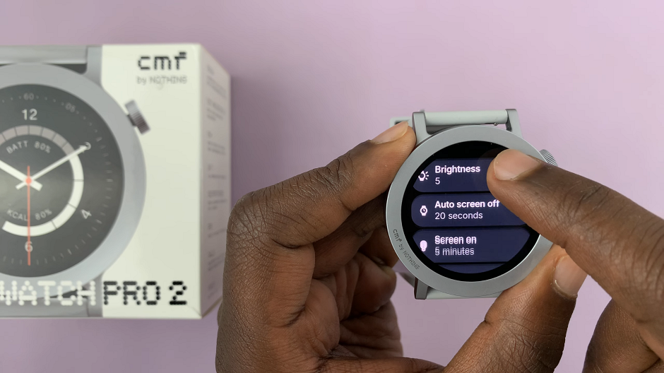 How To Turn Auto Screen Brightness ON/OFF On CMF By Nothing Watch Pro 2