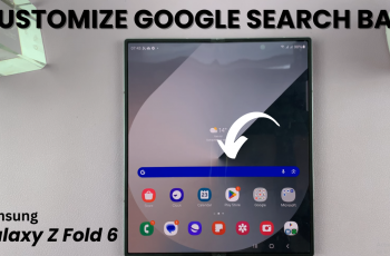 How To Customize Google Search Bar On Samsung Galaxy Z Fold 6