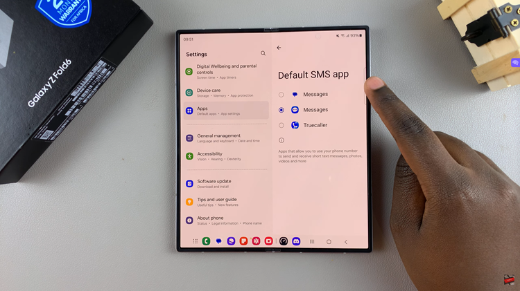 Change Default Messaging App On Samsung Galaxy Z Fold 6