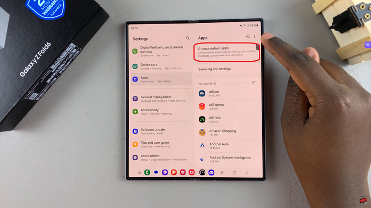 Change Default Messaging App On Samsung Galaxy Z Fold 6