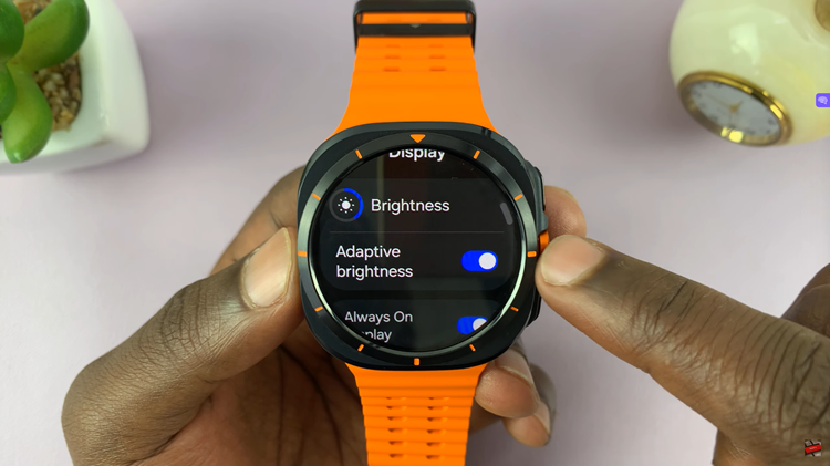 Disable Auto-Adaptive Screen Brightness On Samsung Galaxy Watch Ultra