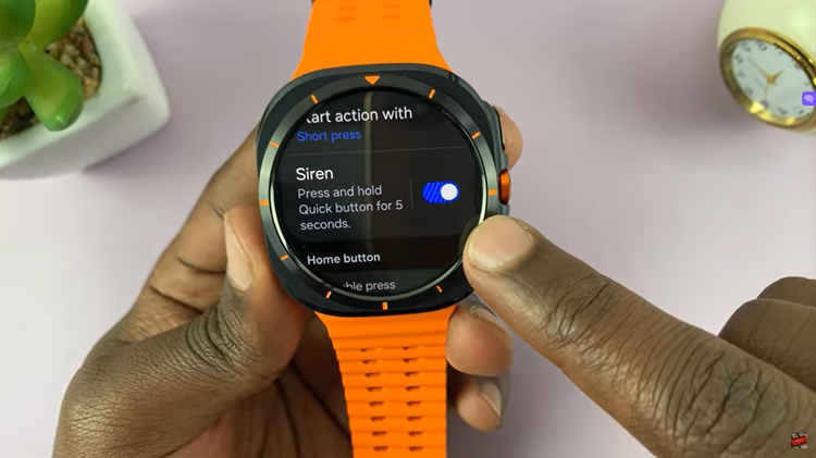 Enable Siren On Samsung Galaxy Watch Ultra