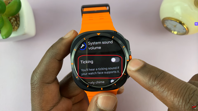 Enable Ticking Sound On Samsung Galaxy Watch Ultra