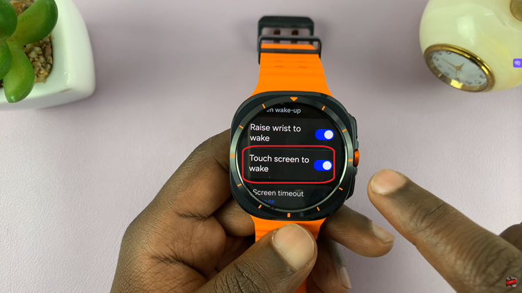 Disable 'Touch Screen To Wake' On Samsung Galaxy Watch Ultra