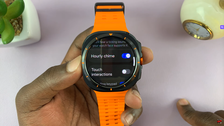 Enable or Disable Hourly Chime On Samsung Galaxy Watch Ultra