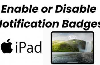 How To Enable or Disable Notification Badges On iPad