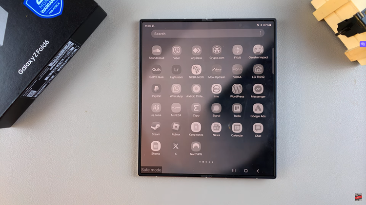 Enter Safe Mode On Samsung Galaxy Z Fold 6