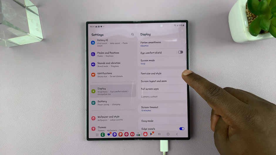 How To Restore Default Font Style On Galaxy Z Fold 6