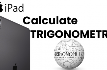 How To Calculate Trigonometry On iPad Calculator