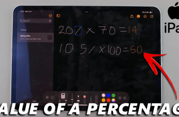 How To Calculate Value Of a Percentage On iPad