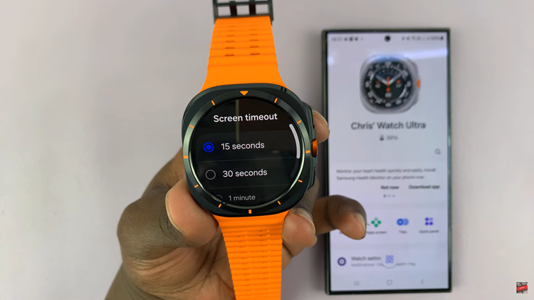 How To Change Screen Timeout Period On Samsung Galaxy Watch Ultra