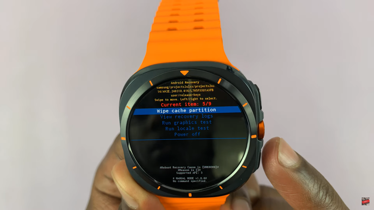 How To Clear Cache Partition On Samsung Galaxy Watch Ultra