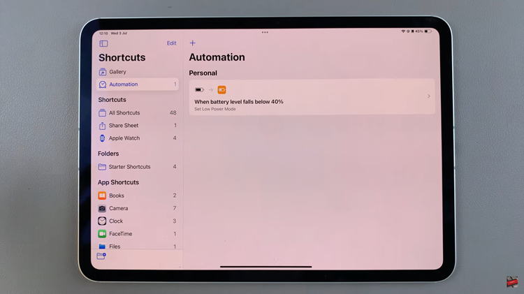 How To Create An Automation On iPad