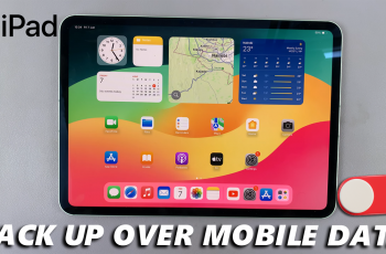 How To Disable ‘Back Up Over Mobile Data’ On iPad
