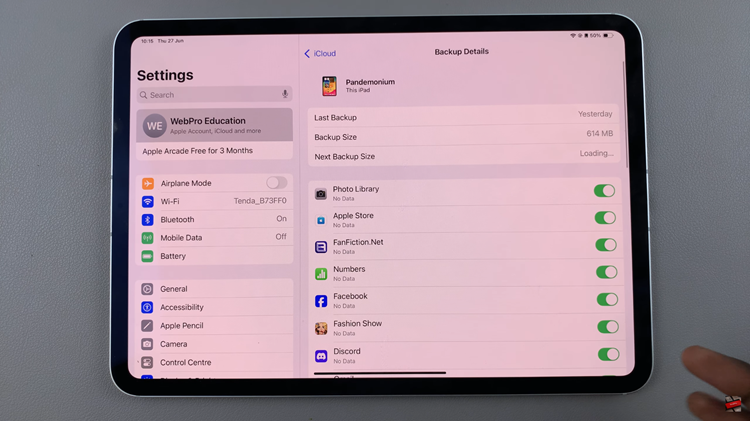 How To Disable iCloud Backups For Specific Apps On iPad