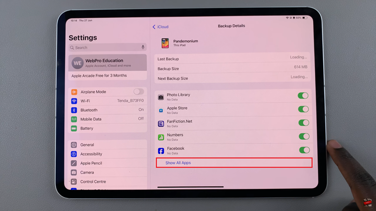 How To Disable iCloud Backups For Specific Apps On iPad