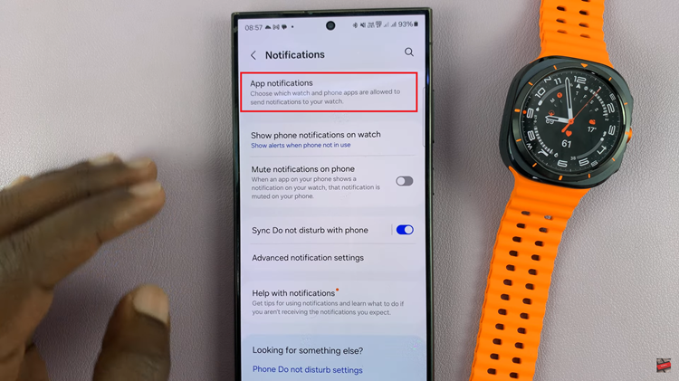 How To Enable & Disable App Notifications On Samsung Galaxy Watch Ultra