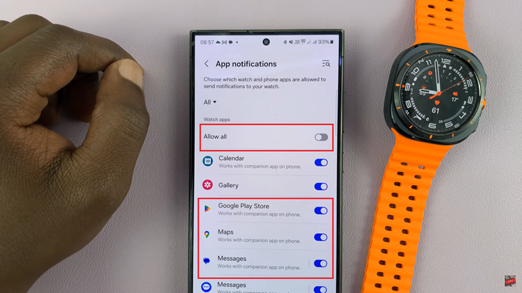 How To Enable & Disable App Notifications On Samsung Galaxy Watch Ultra