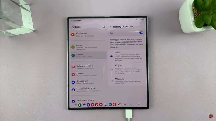 How To Enable & Disable Battery Protection On Samsung Galaxy Z Fold 6