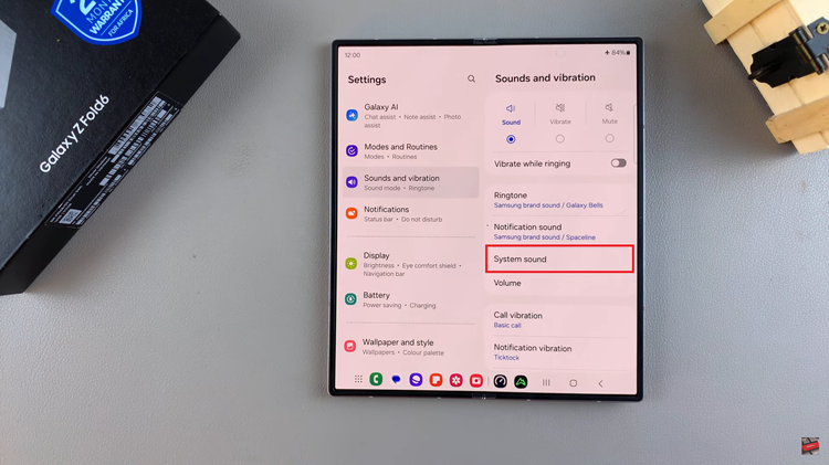 How To Enable & Disable Charging Sounds On Samsung Galaxy Z Fold 6