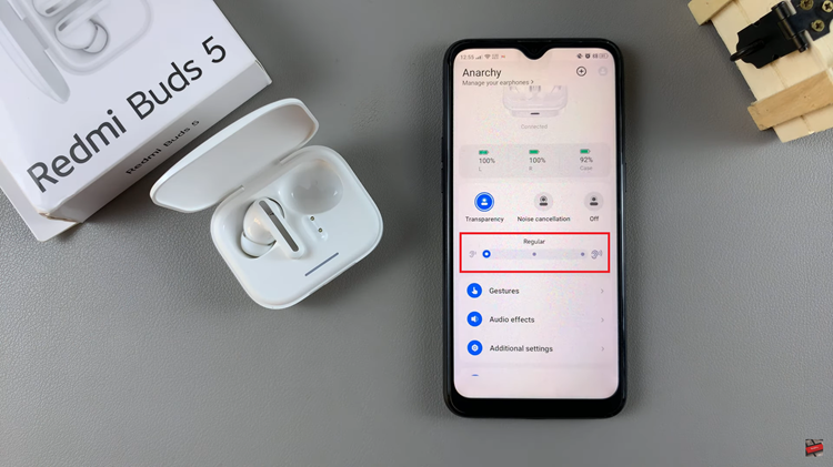 How To Enable & Disable Transparency Mode On Redmi Buds 5