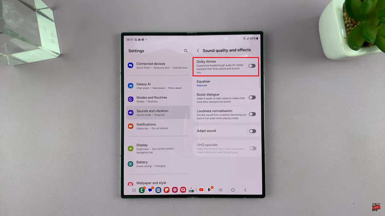 How To Enable Dolby Atmos On Samsung Galaxy Z Fold 6