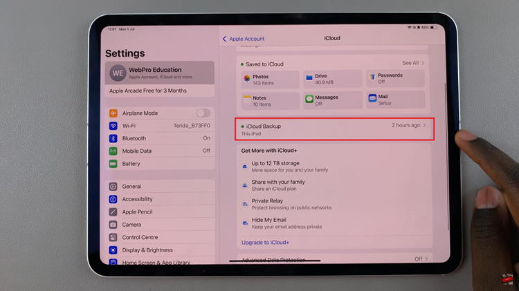 How To Enable iCloud Backups For Specific Apps On iPad