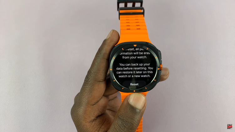 How To Factory Reset Samsung Galaxy Watch Ultra