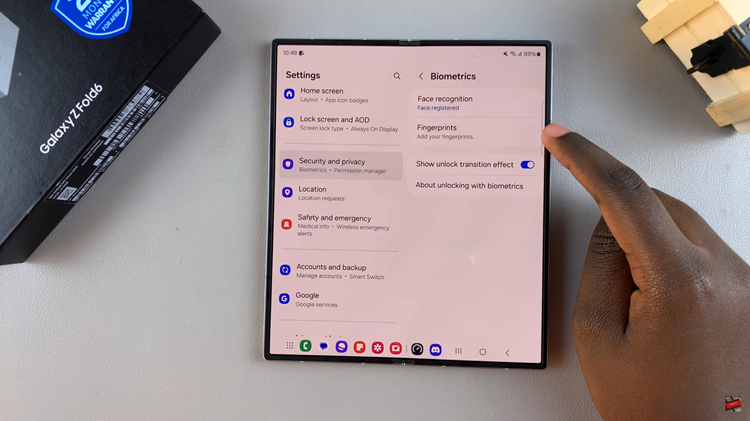 How To Set Up Fingerprint On Samsung Galaxy Z Fold 6