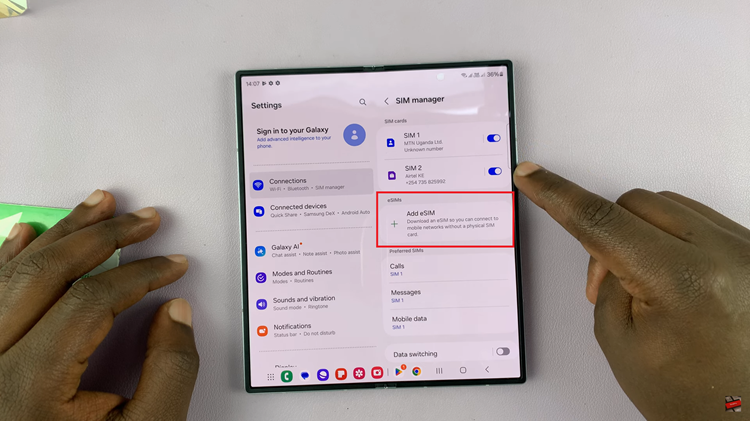 How To Set Up eSIM On Samsung Galaxy Z Fold 6