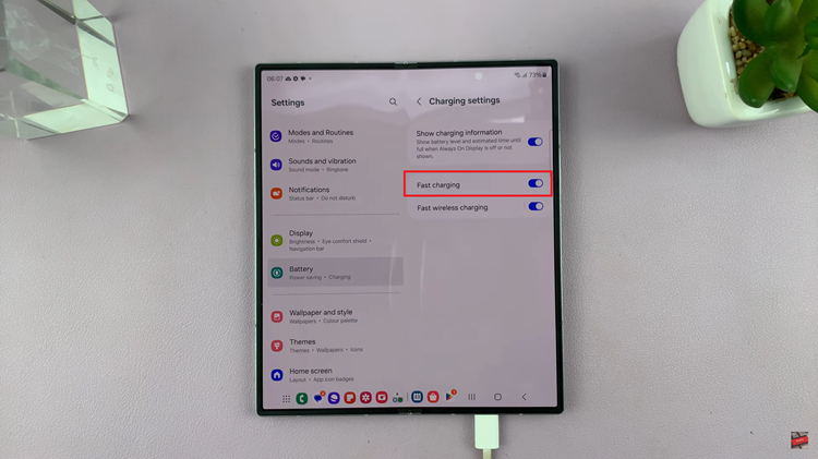 How To Turn ON Fast Charging On Samsung Galaxy Z Fold 6