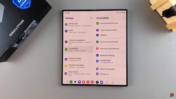 How To Turn ON & OFF Color Correction On Samsung Galaxy Z Fold 6