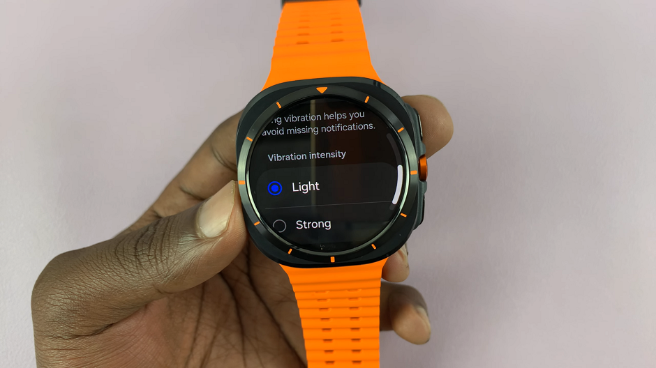 How To Adjust Vibration Intensity On Galaxy Watch Ultra