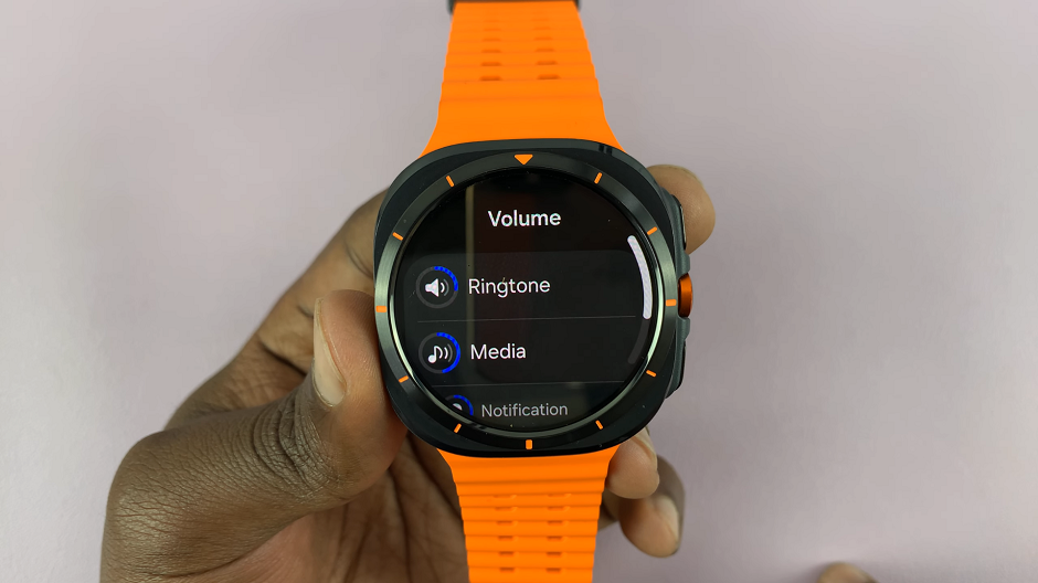 Adjust Media Volume On Samsung Galaxy Watch Ultra