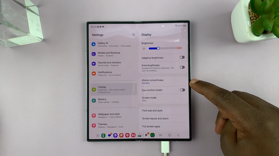 How To Disable 120 Hz Refresh Rate On Samsung Galaxy Z Fold 6