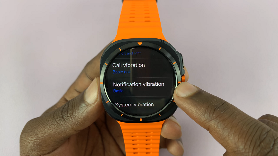 How To Change Vibration Pattern For Notifications On Samsung Galaxy Watch Ultra