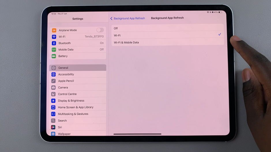 How To Disable 'Background App Refresh' Over Cellular Data On iPad