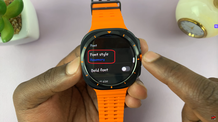 Restore Default Font On Samsung Galaxy Watch Ultra