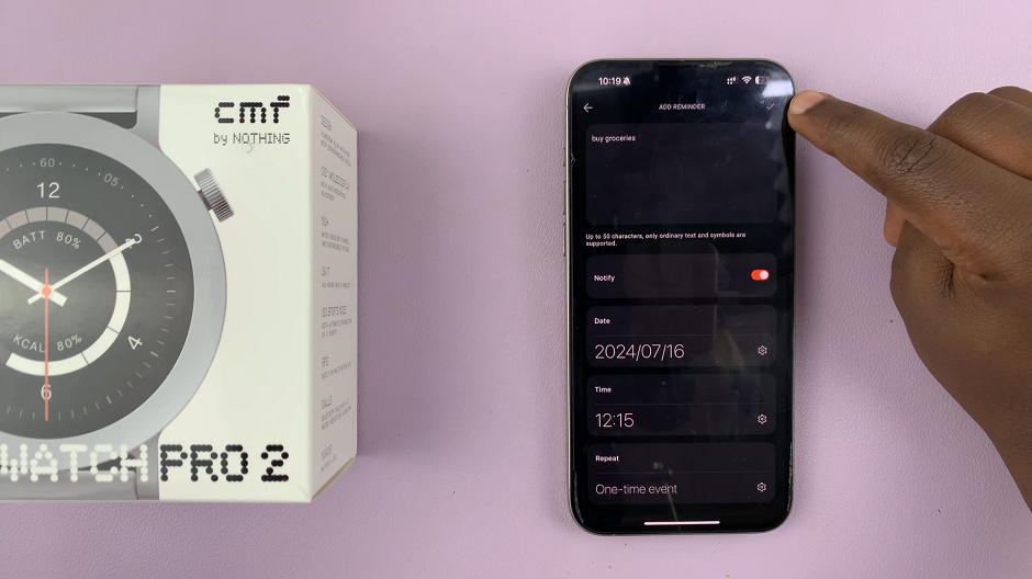 How To Set Reminders On CMF By Nothing Watch Pro 2