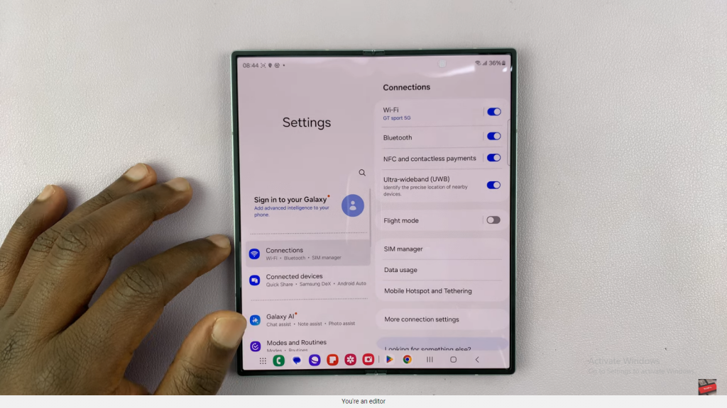  Add a Google Account To Samsung Galaxy Z Fold 6