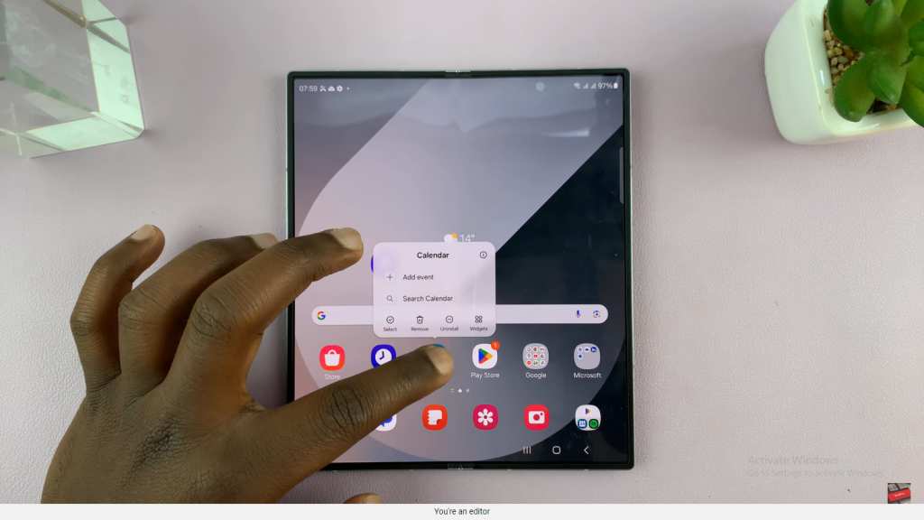 Customize Taskbar On Samsung Galaxy Z Fold 6