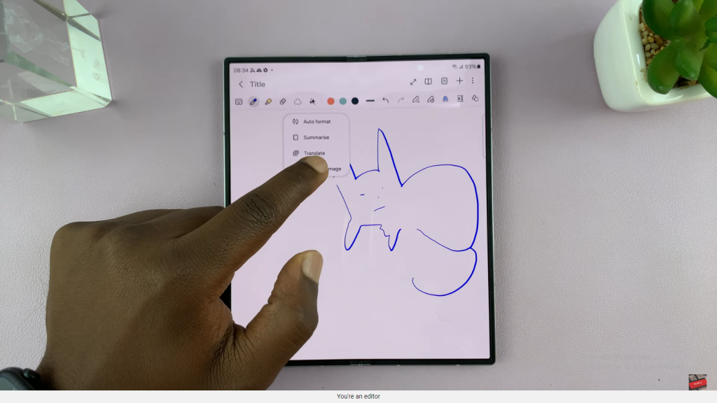 Use Sketch To Image On Samsung Galaxy Z Fold 6