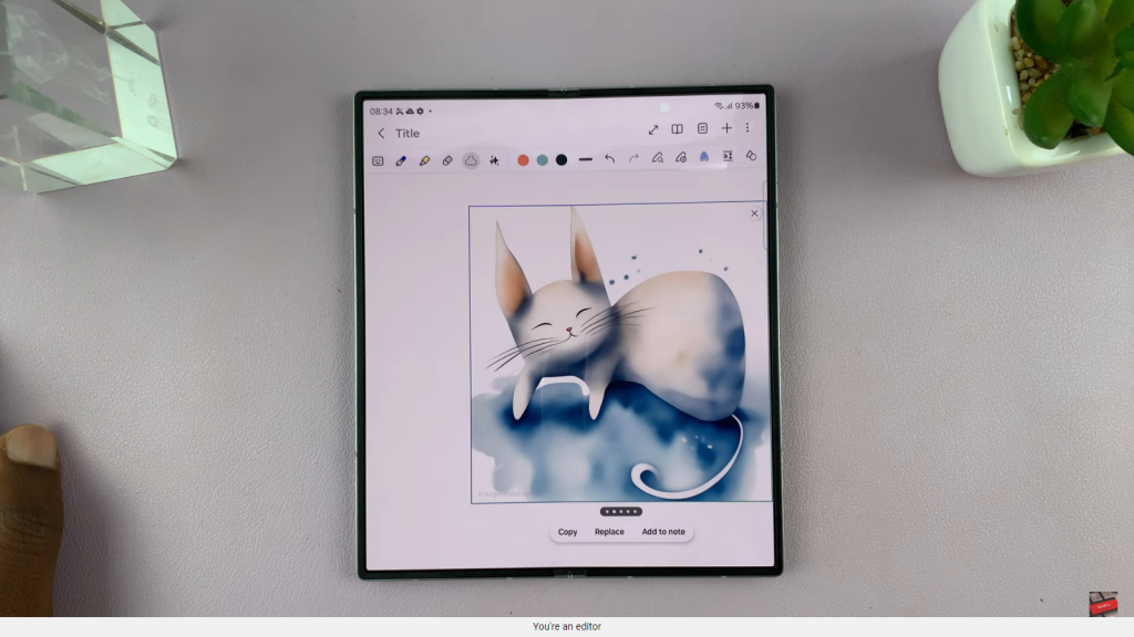 Use Sketch To Image On Samsung Galaxy Z Fold 6