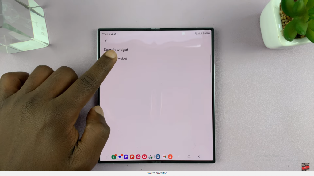 Customize Google Search Bar On Samsung Galaxy Z Fold 6