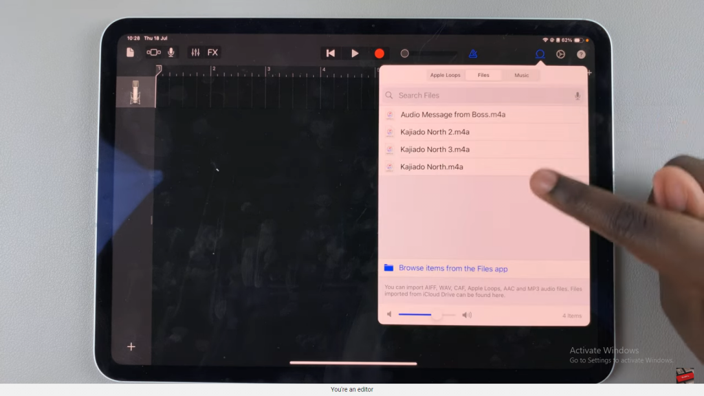 Import Voice Memos To Garageband On iPad