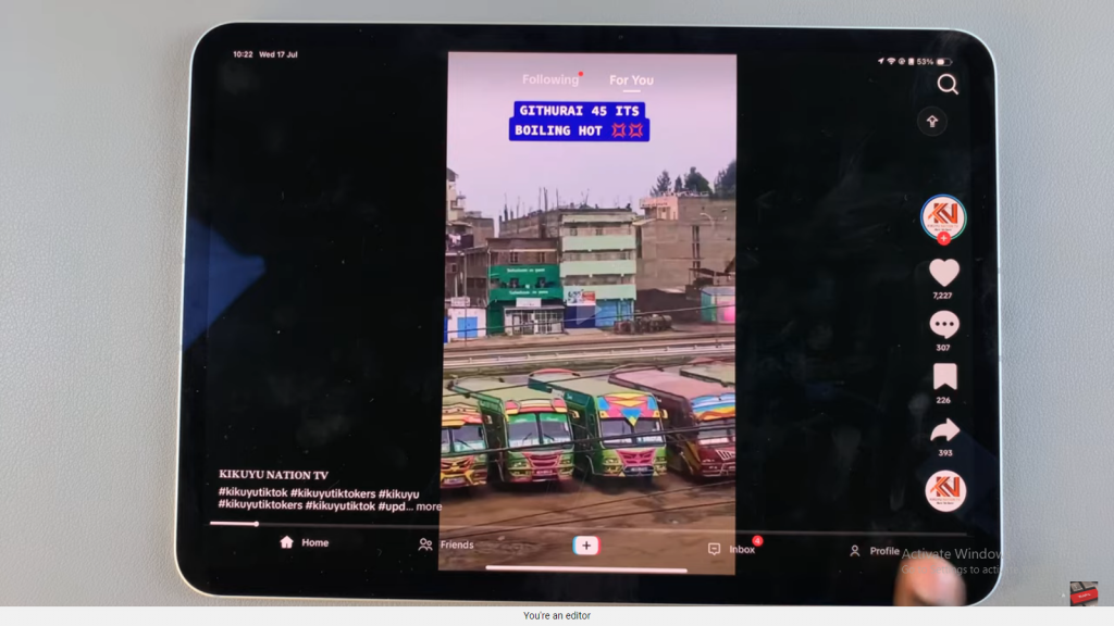 Enable Dark Mode In TikTok On iPad