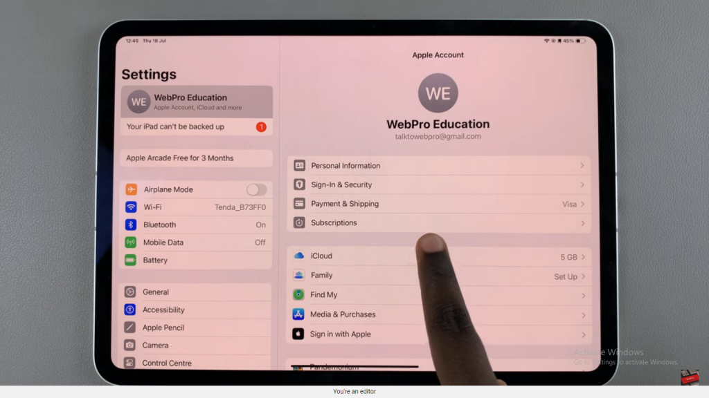 Cancel Subscriptions On iPad