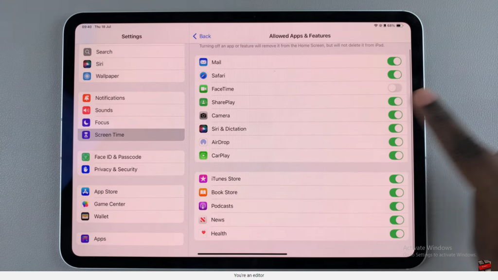  Delete Or Disable Facetime On iPad